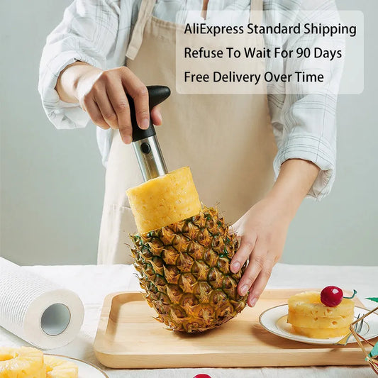 1PCS Stainless Steel Easy To Use Pineapple Peeler Accessories Pineapple Slicers Fruit Knife Cutter Corer Slicer Kitchen Tools