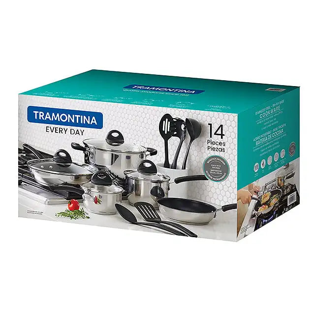 Tramontina - Stainless Steel Tri-Ply Base Cookware Set