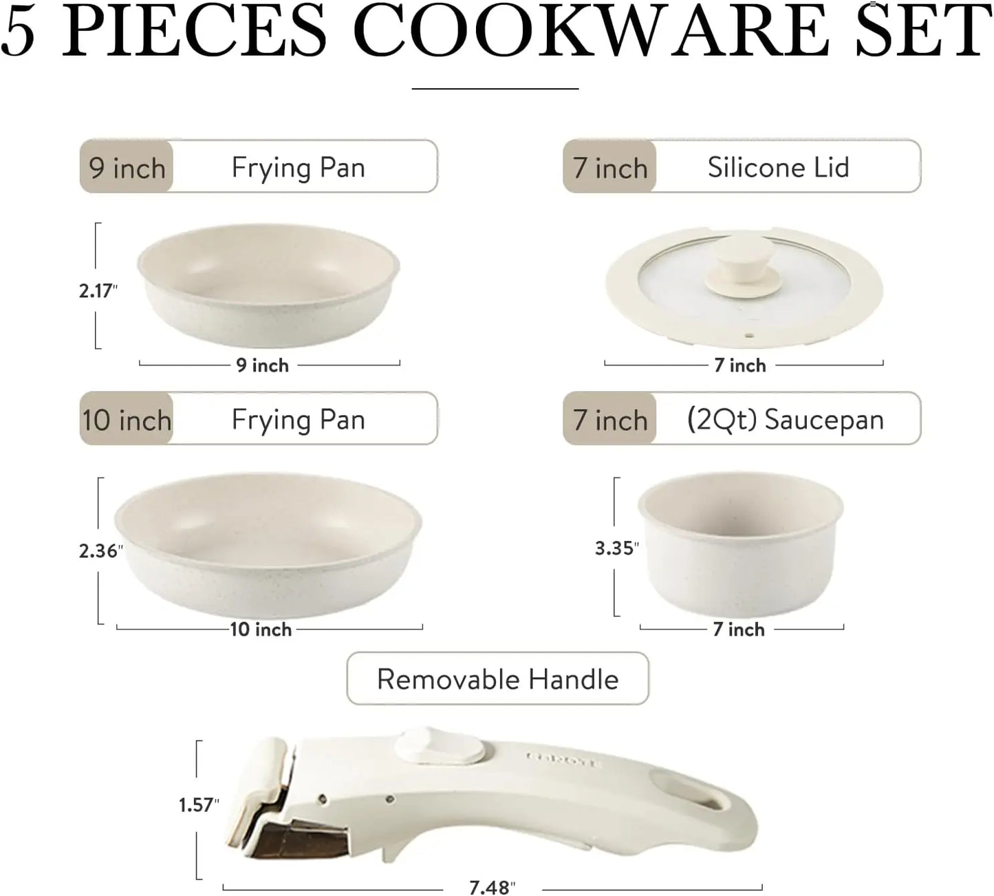 CAROTE Nonstick Cookware Sets