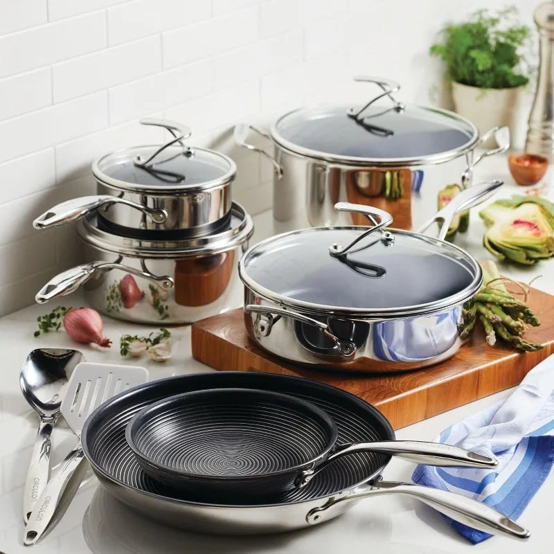 Clad Stainless Steel Cookware Pots and Pans