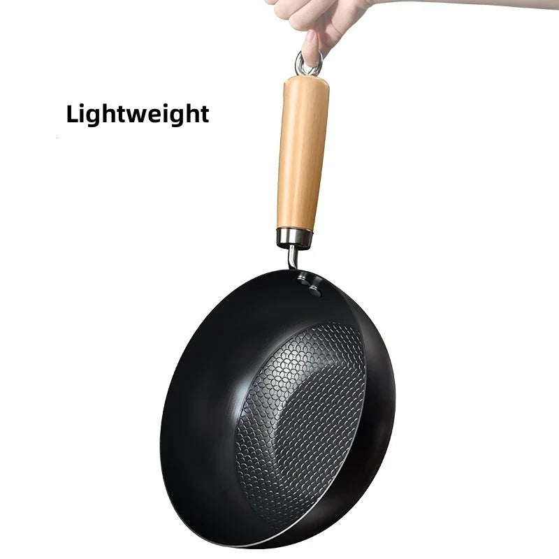 Small Wok Household Cast Iron Wok Non-stick